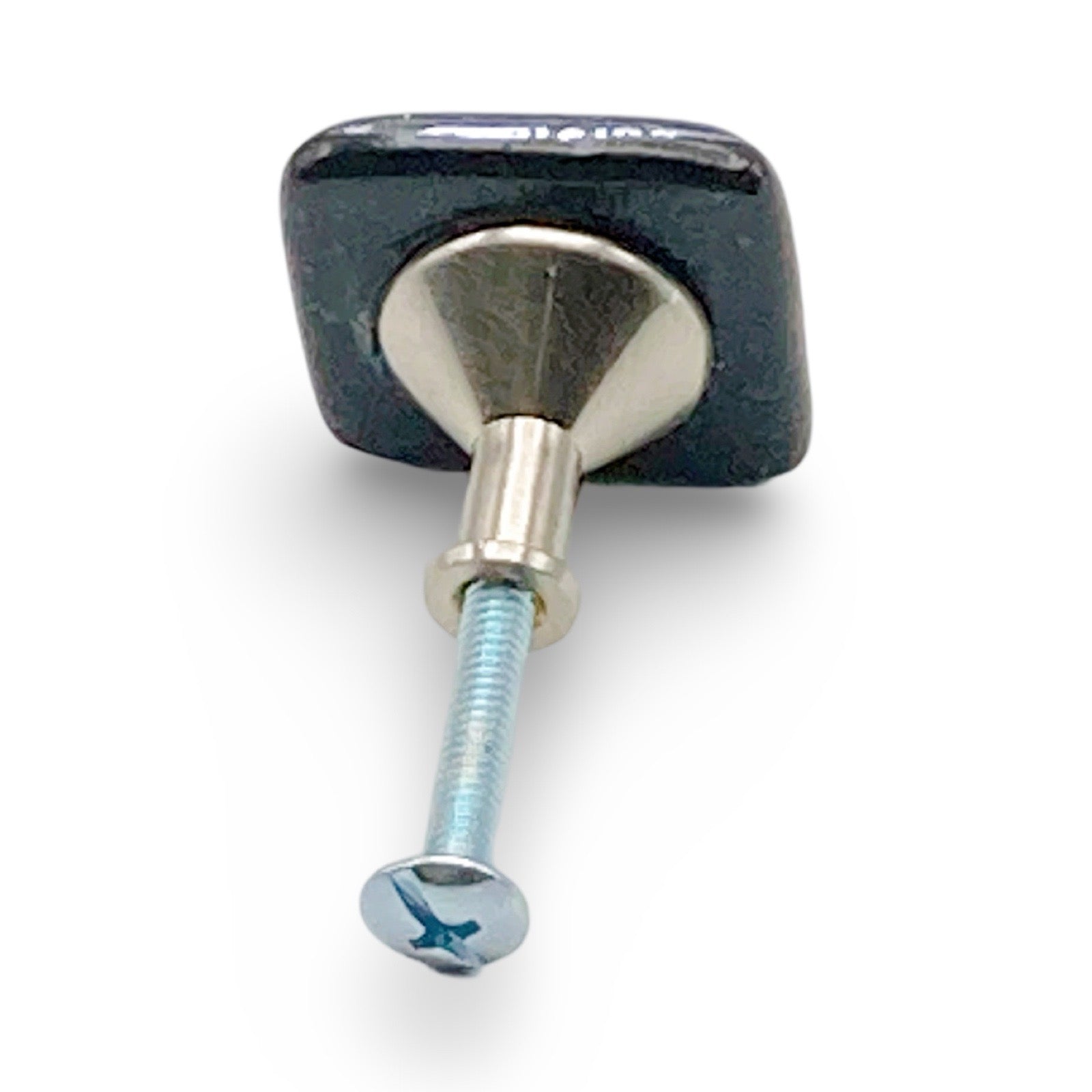Purple Silver Dichroic Glass Cabinet Hardware