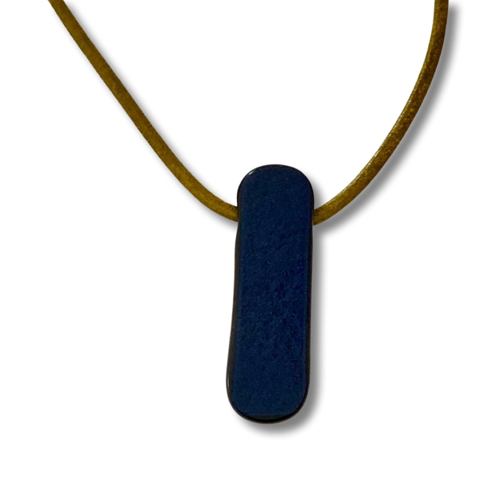 Red Dichroic Fused Glass Pendant -Unisex Jewelry