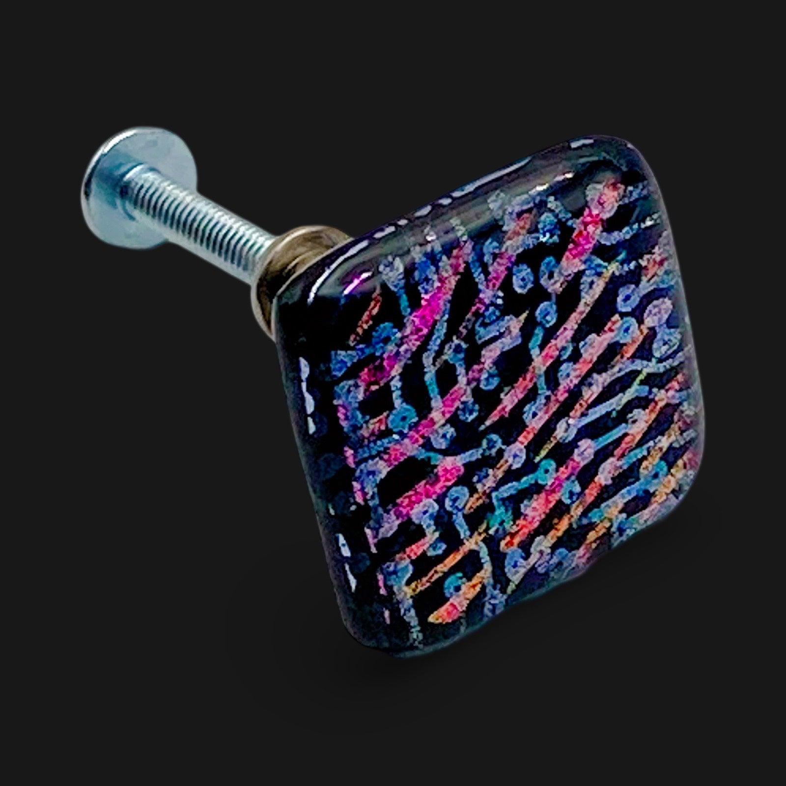 Hand made custom furniture hardware, by 3D Glass Designs.